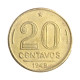 Moeda V-207 20 Centavos 1949 MBC C/Sinais de Limpeza Bronze Alumínio Ø19mm 4gr.