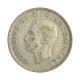 Moeda KM#855 2 Shillings 1946 MBC+ Reino Unido Europa Prata 0.500 Ø28,5mm 11,31gr.