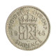 Moeda KM#852 6 Pence 1945 MBC+ Reino Unido Europa Prata 0.500 Ø19,3mm 2,83gr.