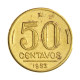 Moeda V-220 50 Centavos 1953 MBC C/Sinais de Limpeza Bronze Alumínio Ø21mm 5gr.