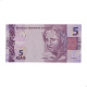 Cédula C-343 ED 5 Reais 2017 FE - Henrique de C. Meirelles / Ilan Goldfajn