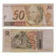 Cédula C-314 50 Reais 1998 Escassa C/ Sinais de Limpeza MBC+ - Pedro S. Malan / Gustavo H. B. Franco