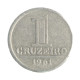 Moeda v-278 1 Cruzeiro 1961 MBC Alumínio Ø23mm 2,4gr.