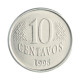 Moeda Casal FAO 10 E 25 Centavos 1995 MBC+ Aço Inoxidável