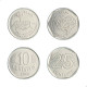 Moeda Casal FAO 10 E 25 Centavos 1995 MBC+ Aço Inoxidável