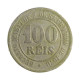 Moeda V-011 100 Réis 1881 MBC C/ Marca de Verniz Cupro Níquel Ø27mm 10gr.