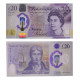 Cédula P#396 20 Pounds 2020-2022 Polímero Inglaterra Europa SOB/FE