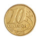 Moeda V-508 10 Centavos 2015 MBC+ Aço R Bronze Ø20mm 4,8gr.