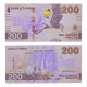 Cédula P#66 200 Kwacha 2024 Zâmbia África FE